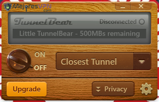 tunnelbear-free-plan-interface