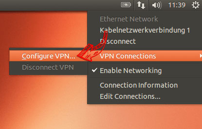 configuración ubuntu vpn